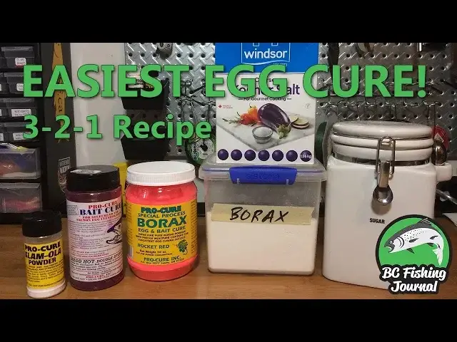 'Video thumbnail for How to Cure Salmon Eggs with Borax, Sugar & Salt (3-2-1 Recipe)'