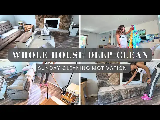 'Video thumbnail for Whole House Deep Clean With Me & Get it All Done: Part One'