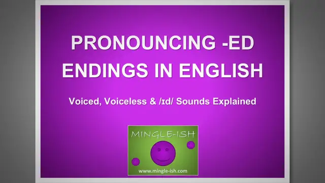 'Video thumbnail for Pronouncing -ED Endings in English: Voiced, Voiceless & /ɪd/ Sounds Explained'