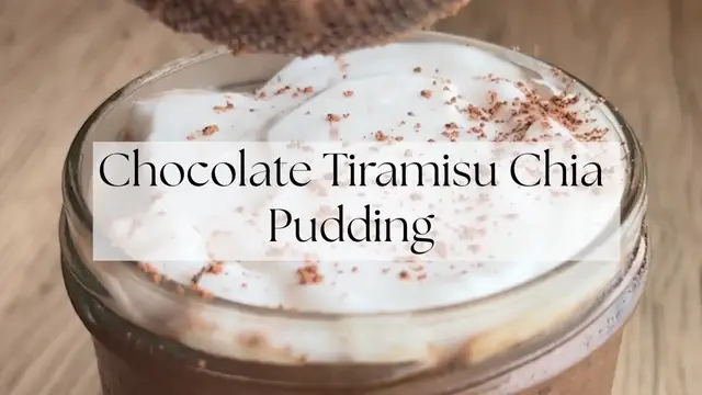 'Video thumbnail for Chocolate Tiramisu Chia Pudding'