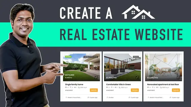 'Video thumbnail for How To Make A Real Estate Website With WordPress (in just 20 min)'
