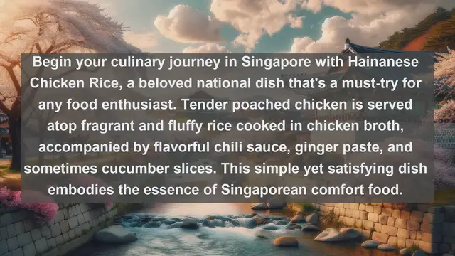 'Video thumbnail for Indulge in Singapore's Culinary Delights: Top 10 Must-Try Foods'