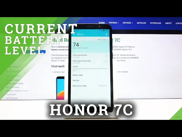 'Video thumbnail for How to Show Battery Percentage in Honor 7C – Activate Battery Percentage'