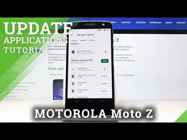 'Video thumbnail for How to Update Applications in Motorola Moto Z – Latest App Version'