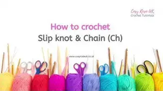 'Video thumbnail for How to Crochet - Slip Knot & Chain'