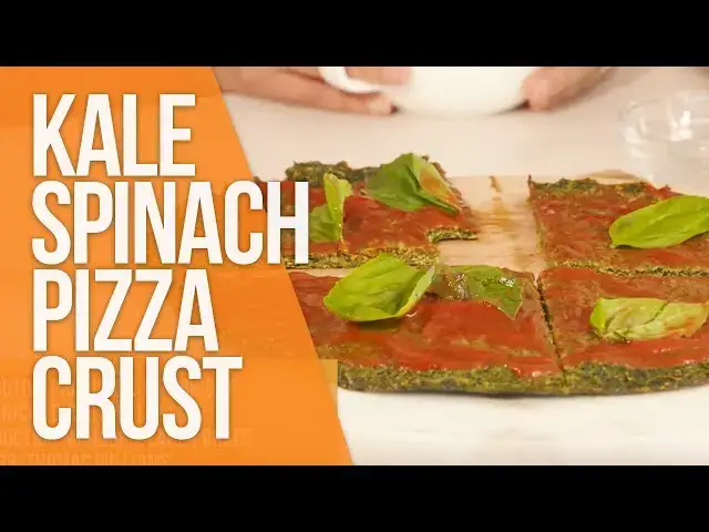 'Video thumbnail for Real Food Live | Spinach Kale Pizza'