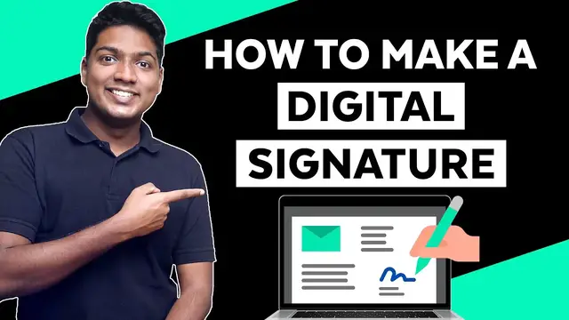 'Video thumbnail for How to make Electronic Signature'