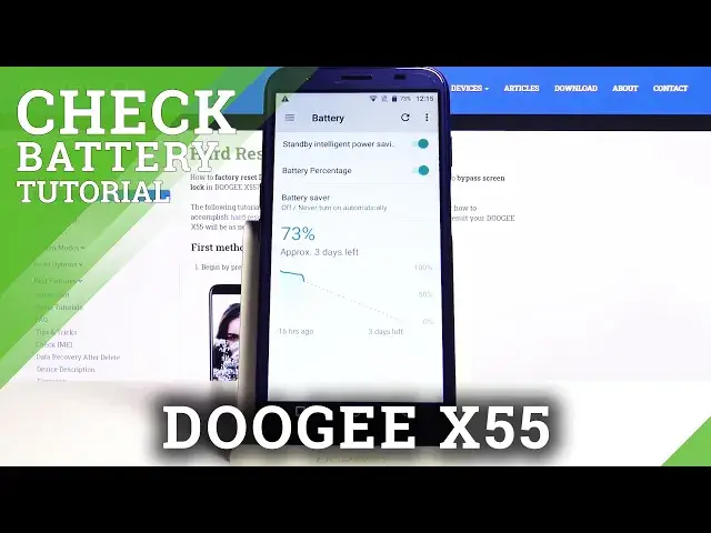 'Video thumbnail for How to Check Battery Percentage in DOOGEE X55 – Enable Battery Percentage'