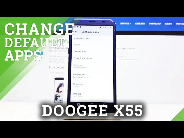 'Video thumbnail for How to Set Up Default Browser in DOOGEE X55 – Default App Settings'