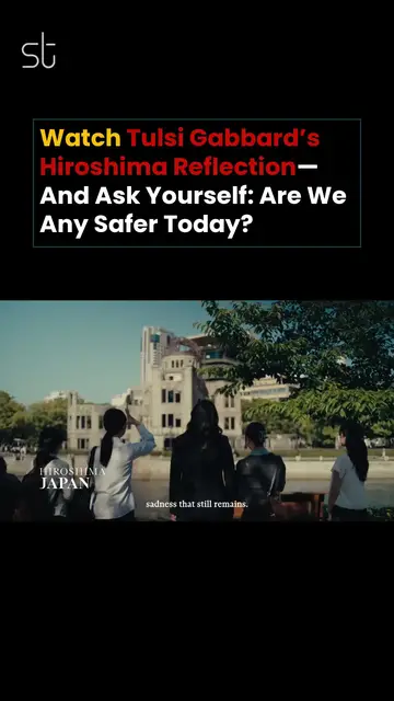'Video thumbnail for Tulsi Gabbard's Hiroshima Reflection Sparks Debate on Nuclear War and U.S. Policy'