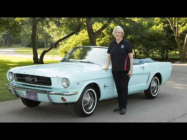 'Video thumbnail for 60 Years Later, She Still Owns the First Ford Mustang Sold'