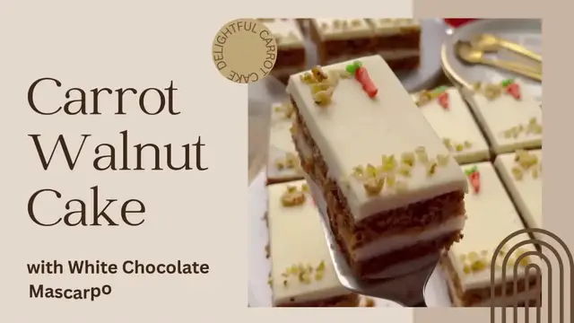'Video thumbnail for Carrot Walnut Cake Recipe'