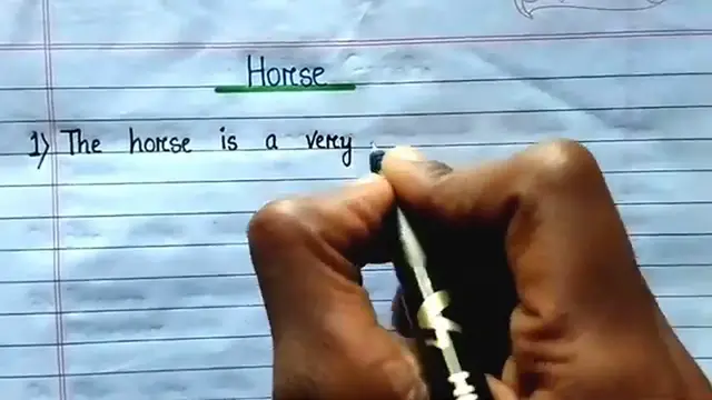 'Video thumbnail for 10 Lines on Horse in English ⬆︎'