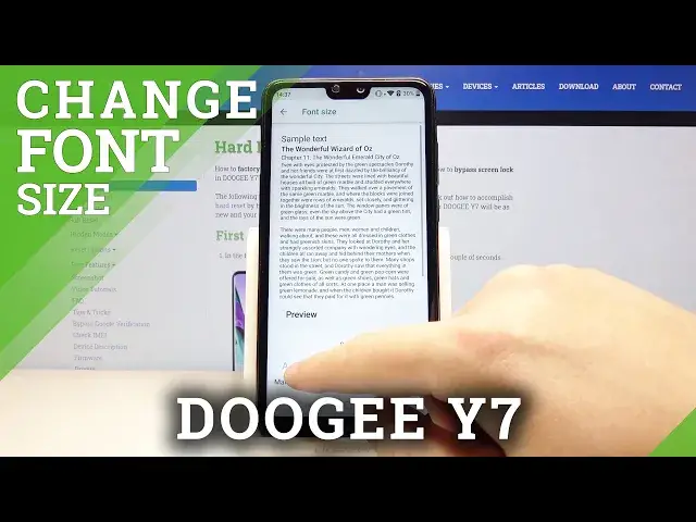 'Video thumbnail for How to Change Font Size in DOOGEE  Y7 – Update Font Style'