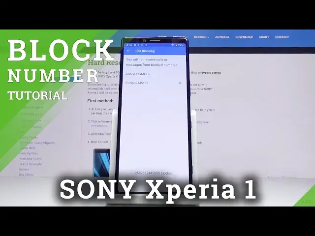 'Video thumbnail for How to Block Number in SONY Xperia 1 – Add Blacklist'