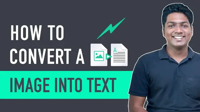 'Video thumbnail for How to Convert Image to Editable text'