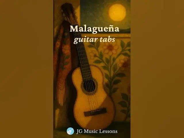 'Video thumbnail for Malaguena guitar tabs 🎸 #guitarlesson #guitartutorial'