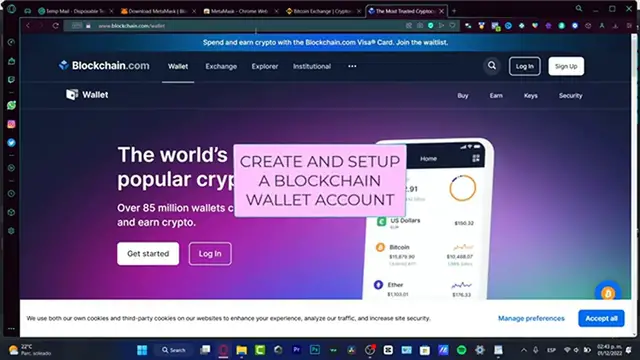 'Video thumbnail for How to Register & Set Up a BLOCKCHAIN ​​WALLET (Step by Step) Create an Account on Blockchain'