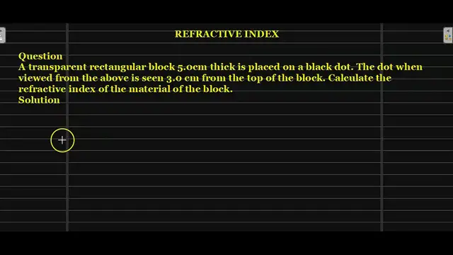 'Video thumbnail for REFRACTIVE INDEX'
