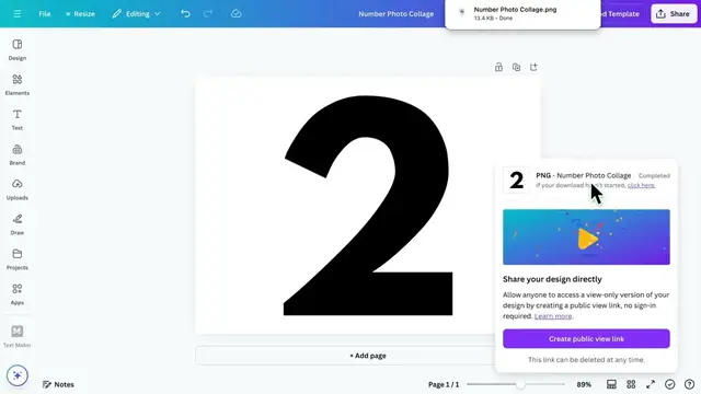 'Video thumbnail for How to Create Number Photo Collage in Canva Beginner Tutorial - 720'