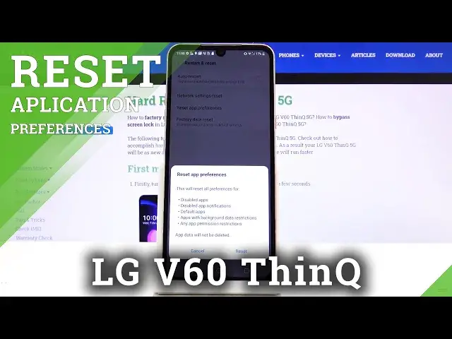 'Video thumbnail for How to Reset App Preferences in LG V60 ThinQ 5G – Restore App Defaults'