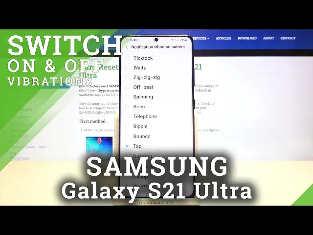 'Video thumbnail for How to Change Vibrations Settings in SAMSUNG Galaxy S21 Ultra – Open Vibrations Settings'