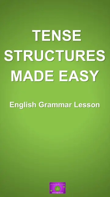 'Video thumbnail for Tense Structures Made Easy: English Grammar Guide'