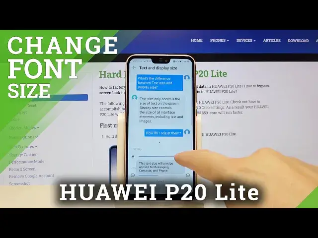 'Video thumbnail for How to Change Font Size in HUAWEI P20 Lite – Font Settings'