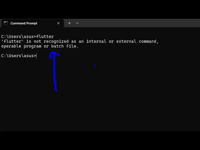 'Video thumbnail for How to fix flutter is not recognized as an internal and external Command Error in Terminal'