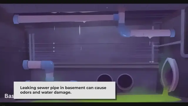 'Video thumbnail for Leaking Sewer Pipe in Basement: Causes, Signs and Effective Solutions'