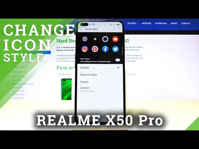 'Video thumbnail for How to Set Up Icons Style in Realme X50 Pro – Change Icons Look'