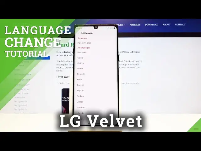 'Video thumbnail for How to Change System Language in LG Velvet – Language Settings'