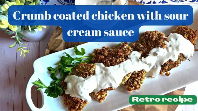 'Video thumbnail for Crunchy chicken with sour cream sauce retro  recipe'