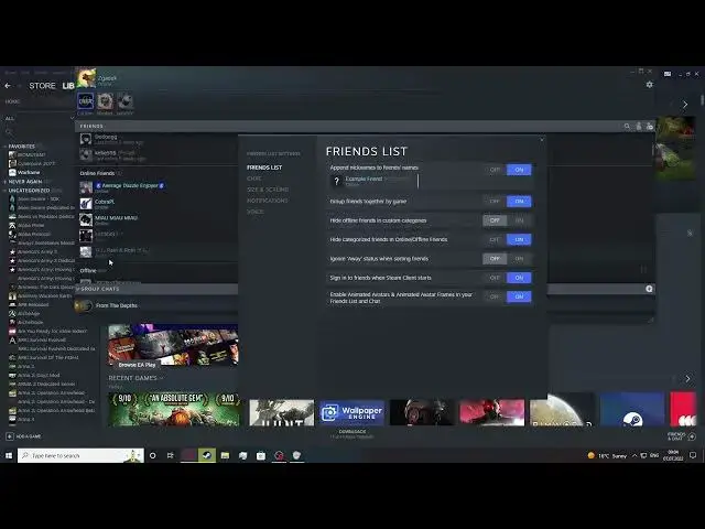 'Video thumbnail for Steam 2022 - How To Adjust Friends List Settings'