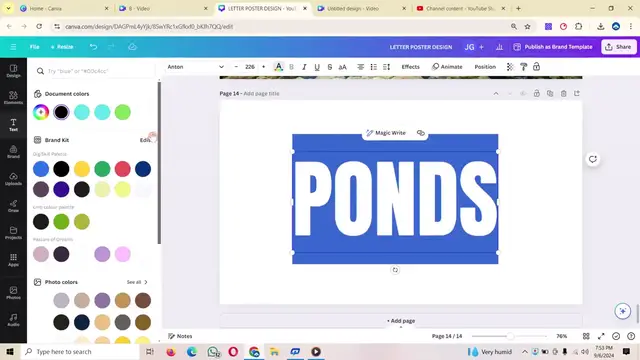 'Video thumbnail for How to create 3-D Perspective Text Effect with Reflection using canva canva graphic design - 720'