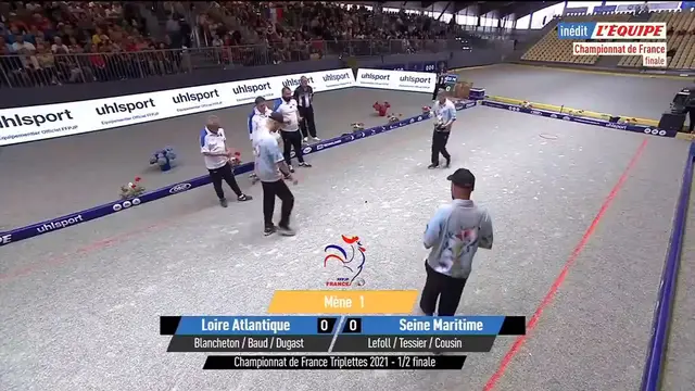 'Video thumbnail for Pétanque équipe de Loire Atlantique  ! Championnat de France triplettes demi finale ! Loire Atlantique vs Seine Maritime'