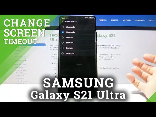 'Video thumbnail for How to Change Screen Timeout on SAMSUNG Galaxy S21 Ultra – Set Screen Timeout'