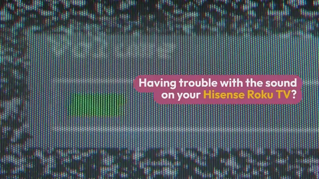 'Video thumbnail for Fixing Hisense Roku TV No Sound'