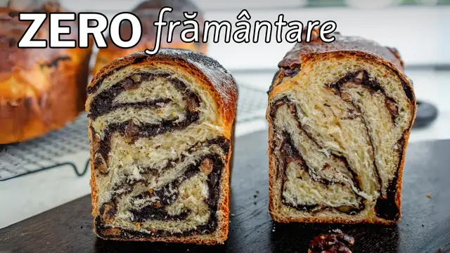 'Video thumbnail for Rețeta de cozonac FĂRĂ frământare și împăturiri! 😮 Nu e frământat DELOC! Cozonac IEFTIN și ușor! 👍'