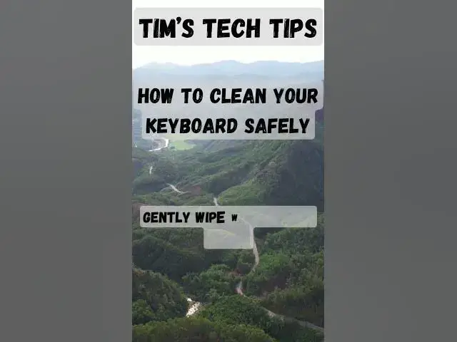 'Video thumbnail for How to clean your keyboard safely'