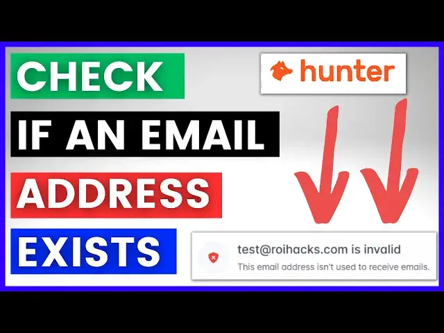 'Video thumbnail for How To Check If An Email Address Exists? [in 2023]'