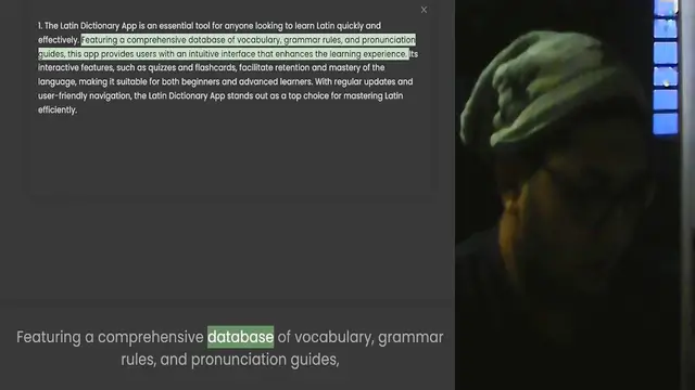 'Video thumbnail for 1. The Latin Dictionary App is an essential tool for anyone looking to learn Latin quickly and effectively. Featuring a comprehensive database of vocabulary, grammar rules, and pronunciation guides, this app provides users with an intuiti'