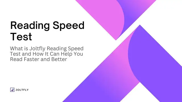 'Video thumbnail for Reading Speed Test Challenge: How I Improved My Reading Skills with Joltfly'