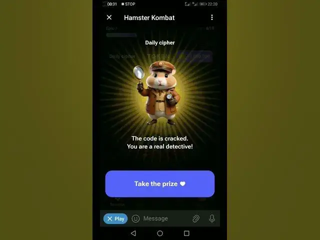 'Video thumbnail for 16th June Hamster Kombat Cipher Morse Code #shorts'