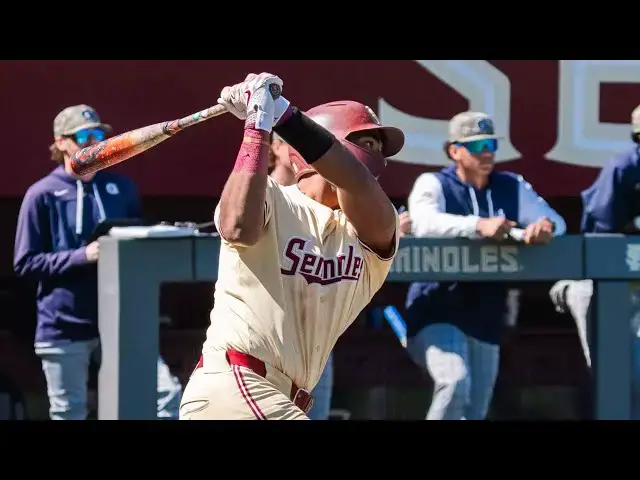 'Video thumbnail for Myles Bailey 2025 College Baseball Highlights! | Florida State Seminoles'