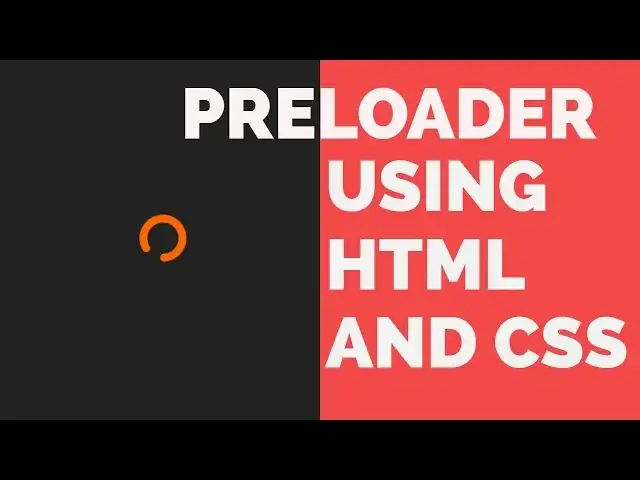 'Video thumbnail for Preloader in Website Using HTML CSS and JavaScript With Code | Preloader in HTML Page'