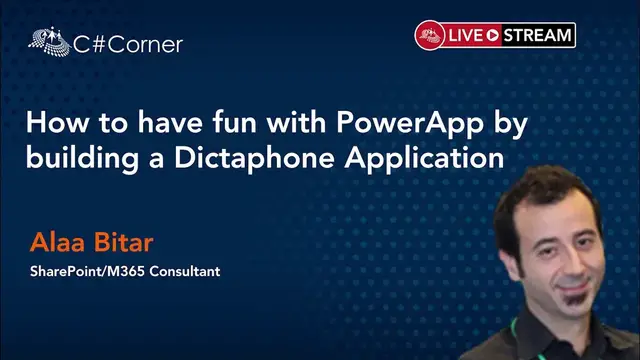 'Video thumbnail for How to have fun with PowerApp by building a Dictaphone Application'