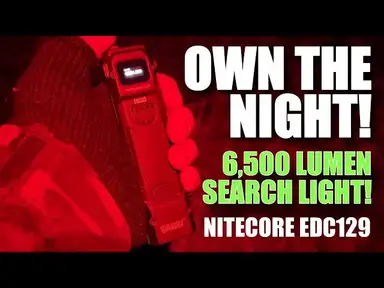 'Video thumbnail for NITECORE EDC29 - Powerful 6500 Lumen Flashlight! Search & Rescue Approved'
