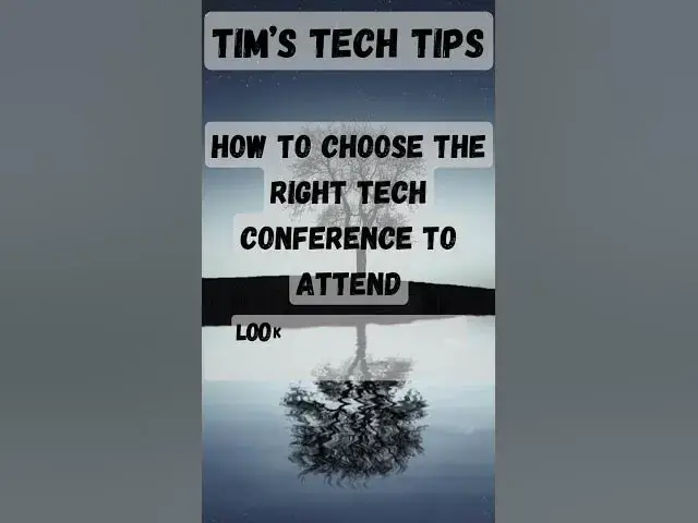 'Video thumbnail for How to choose the right tech conference to attend'