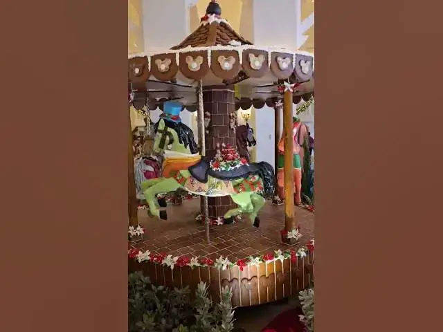 'Video thumbnail for Gingerbread Carousel at Disney's Beach Club Resort #disneyworld'